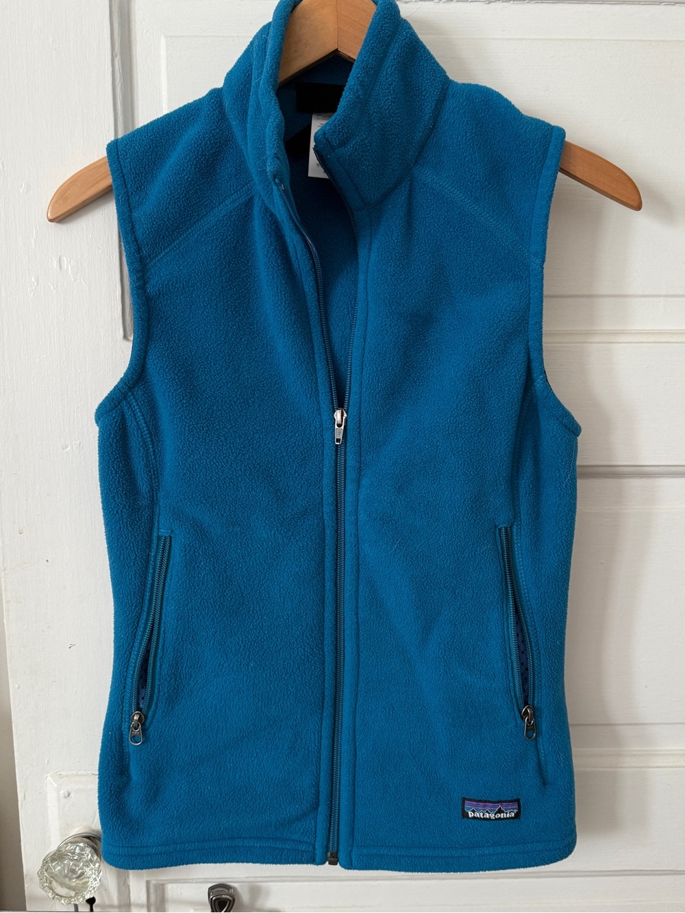 Patagonia Teal Blue Fleece Vest - Full Zip